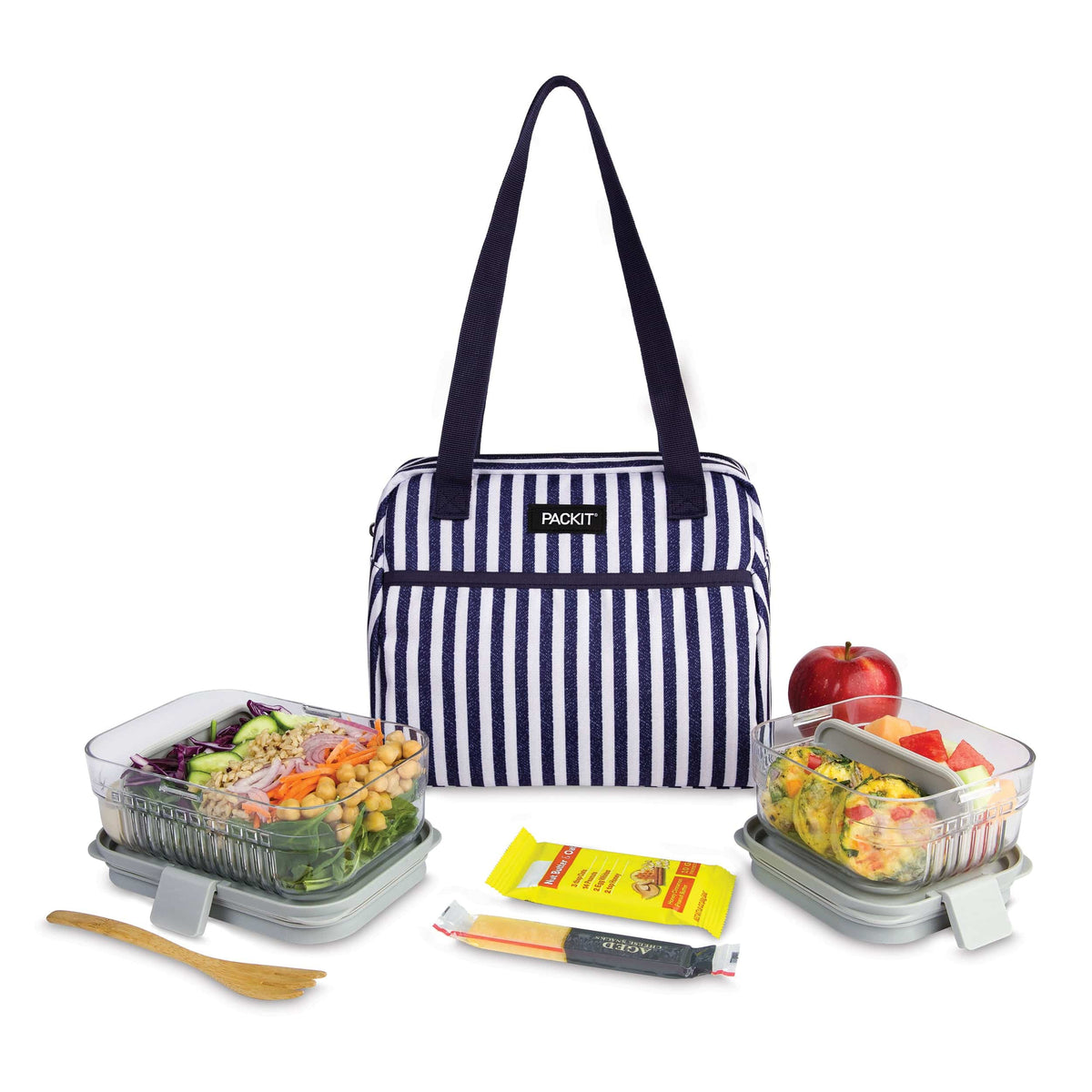freezable-hampton-lunch-bag-f2 freezable-hampton-lunch-bag-seaside-stripe-front-food-combo.jpg