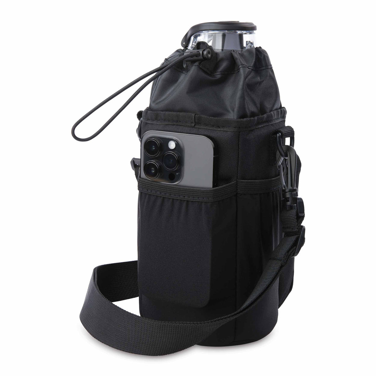 freezable-hydration-crossbody-y8 freezable-hydration-crossbody-black-back-elastic-slip-pocket.jpg